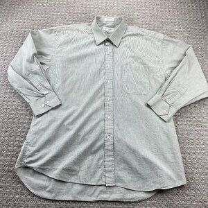 Christian Dior Shirt Chemise Men 17.5 32/33 Beige Designer Casual Button Up Polo